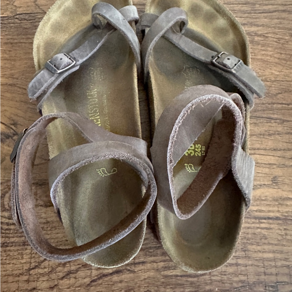 Birkenstock Brown Strap Sandals - Picture 4 of 5